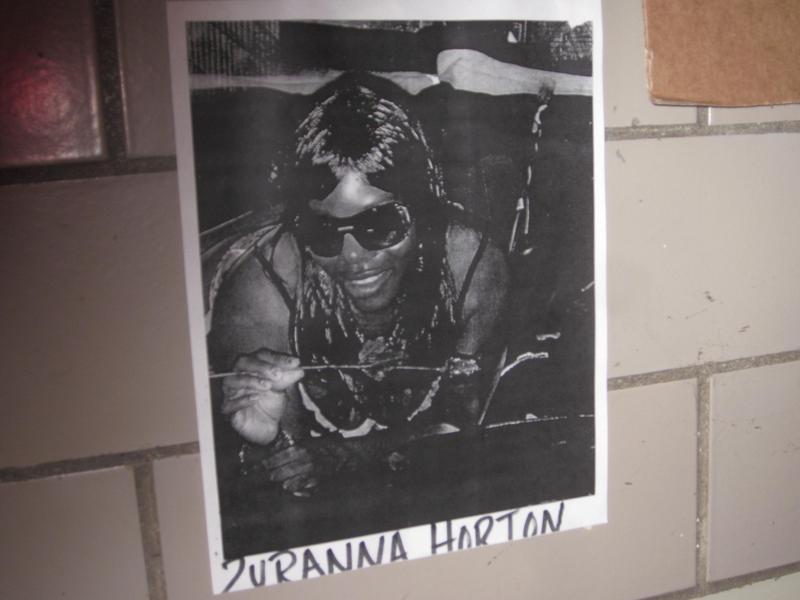 An image of Zurana Horton, in the lobby of her apartment building